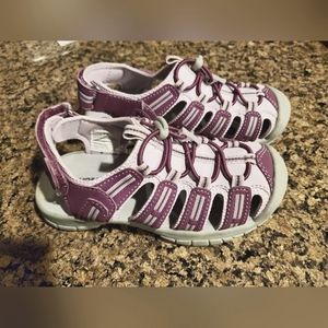 Khombu youth hiking/water shoes, size 12, purple and lavender - like new